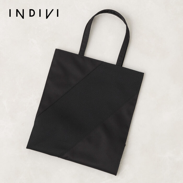 撥水加工】グログランリボンの手提げバッグ ・ブラック｜東京ソワール