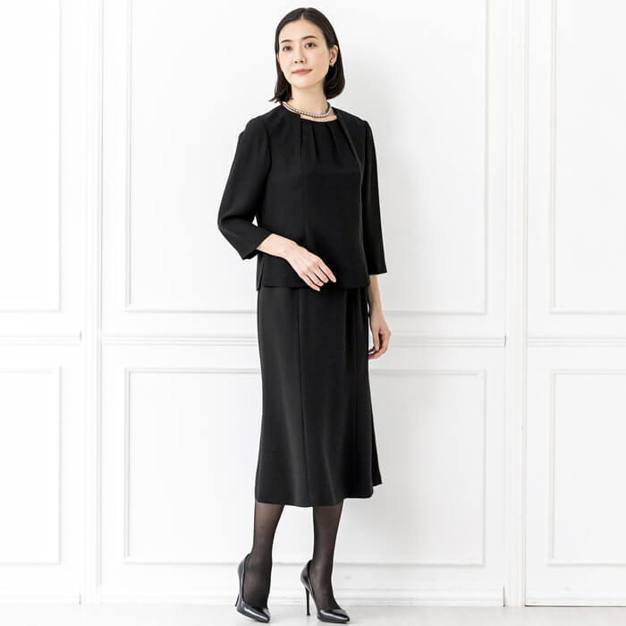 洗える｜前開きブラウス 9号・ブラック｜東京ソワールオンラインストア