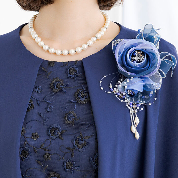 ケープ付きマザードレス 9号・ネイビー｜東京ソワールオンラインストア