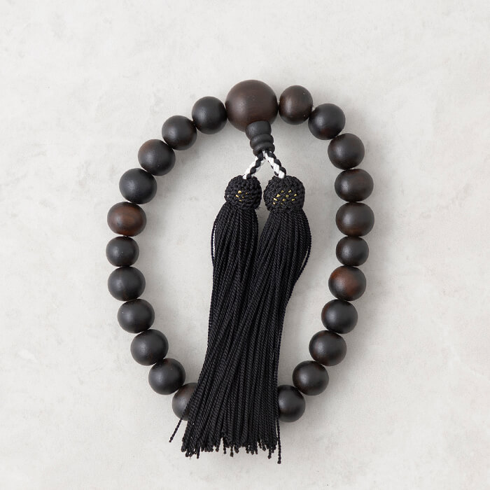 本黒檀の紳士用念珠 ・黒｜東京ソワールオンラインストア