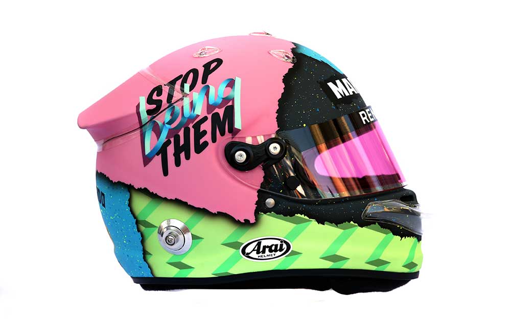 ダニエル・リカルド、超絶ファンキーなヘルメットをお披露目…地元芸術