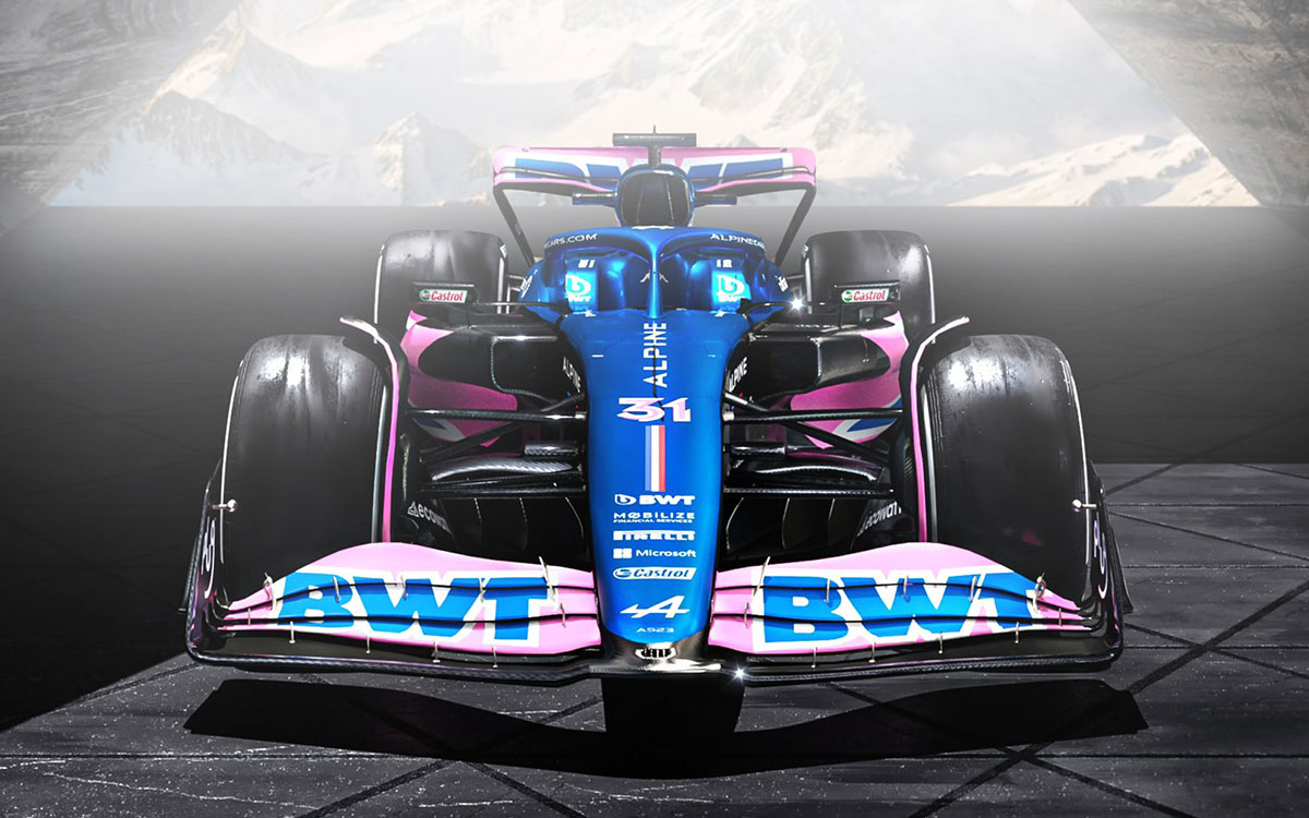 アルピーヌF1、2023年新車「A523」発表…開幕3戦でピンク仕様再び