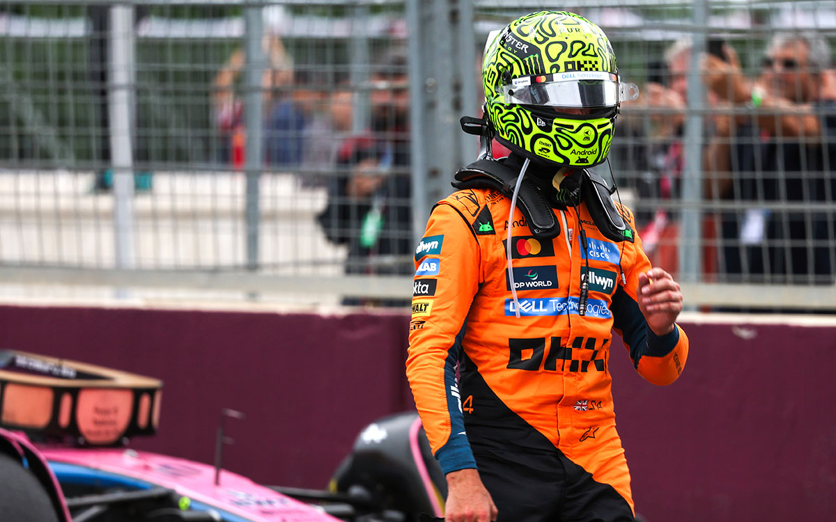 ランド・ノリス、角田裕毅を抜けず「一部では別次元の速さ