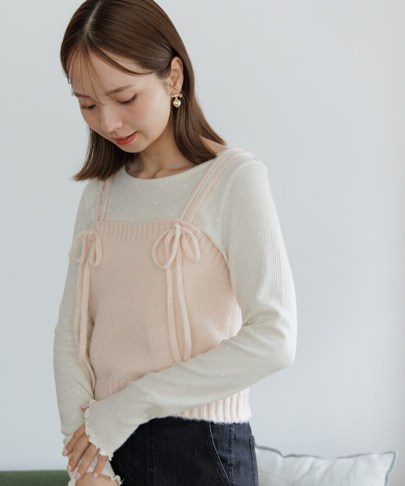 50%OFF】sweet knit bustier～ｽｳｨｰﾄﾆｯﾄﾋﾞｽﾁｪ | flower／フラワー公式通販