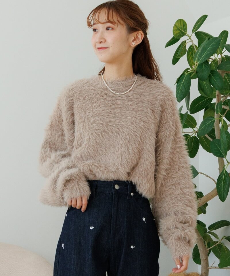 40%OFF】fluffy shaggy knit～ﾌﾗｯﾌｨｰｼｬｷﾞｰﾆｯﾄ | flower／フラワー公式通販
