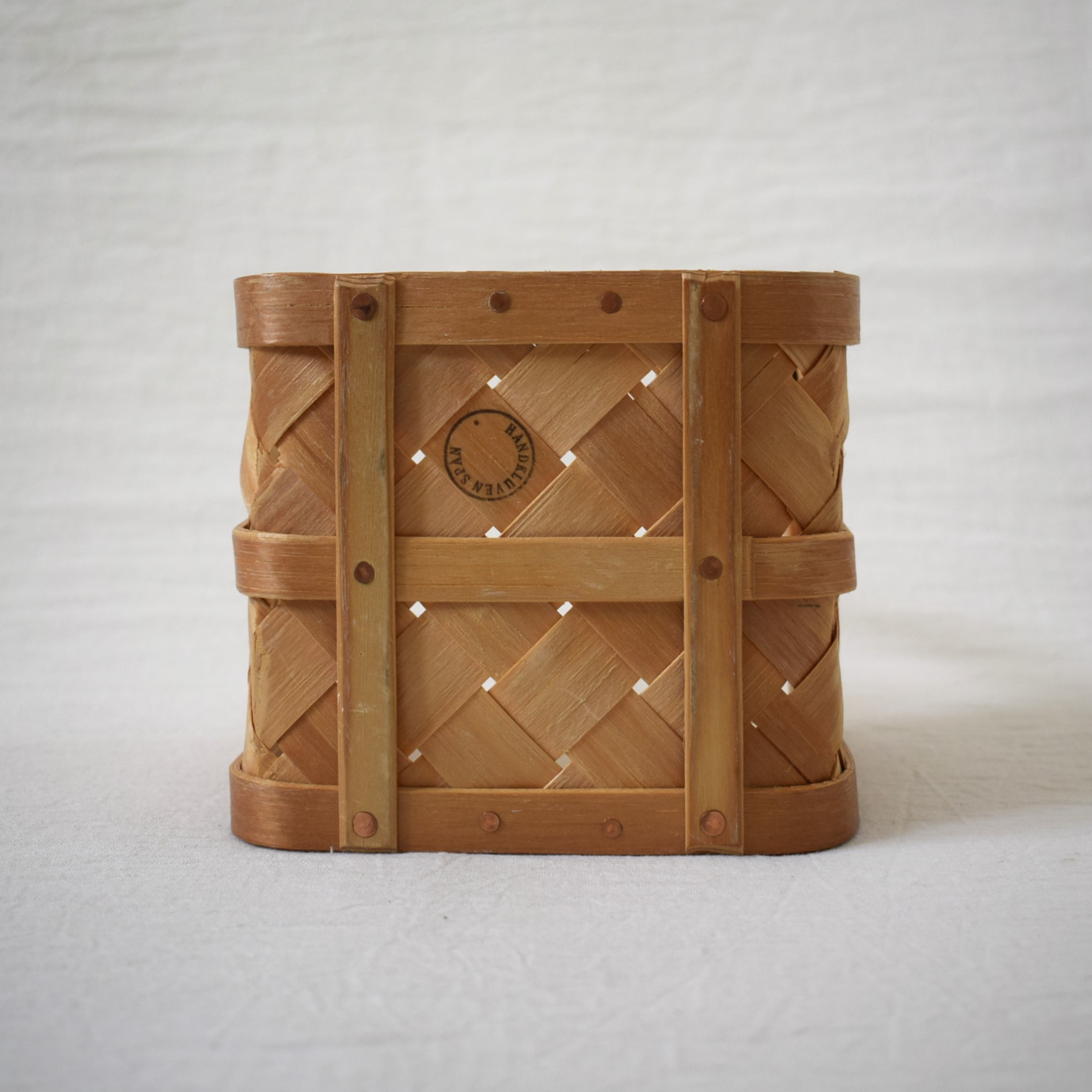 同梱販売》小さな薪カゴ・ハンドル付き / スポーンコリ・Spånkorg