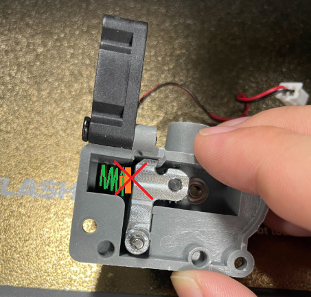 Adventurer5M】エクストルーダーバネのはめ方 - FLASHFORGE