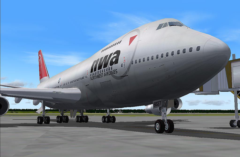 Northwest Airlines Boeing 747-200 N627US for FS2004