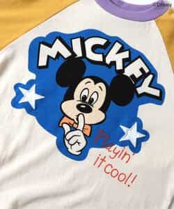 ☆SALE☆【リンク】ディズニーキャラクター/ラグランTシャツ（J406055