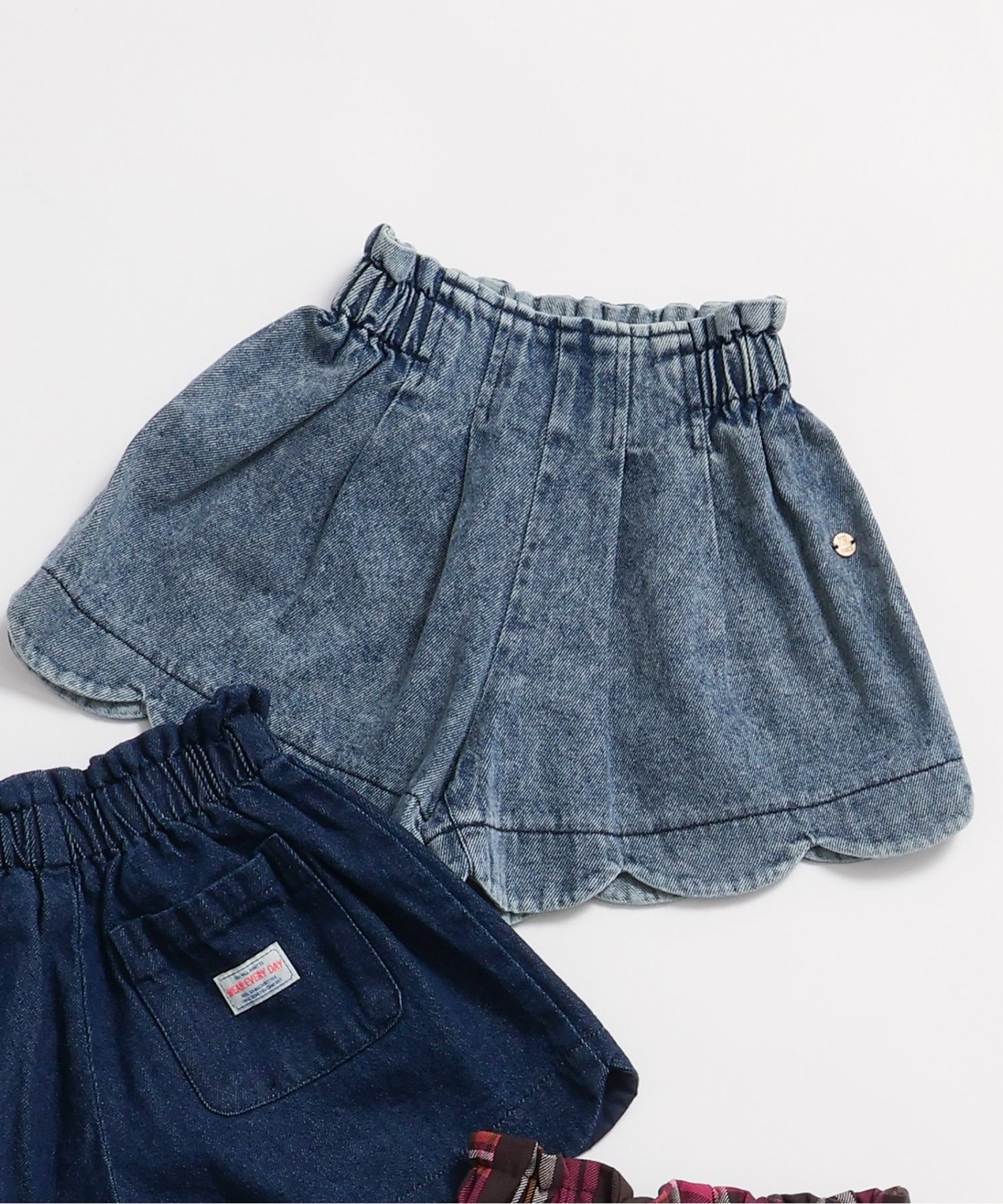 フラワーデニムパンツ 10分丈（J121956）|BREEZE（ブリーズ） 女の子