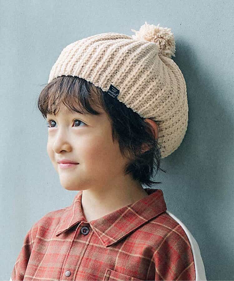 ☆SALE☆梵天付きモールニットベレー帽（L468075）|Ampersand
