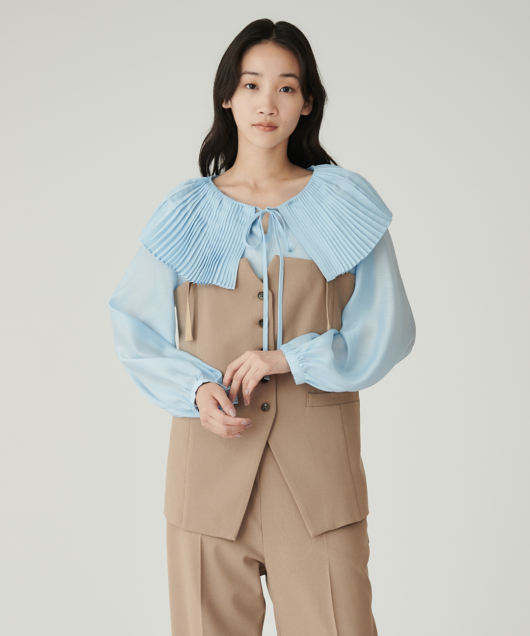 ビッグカラーブラウス – FACE SANS FARD