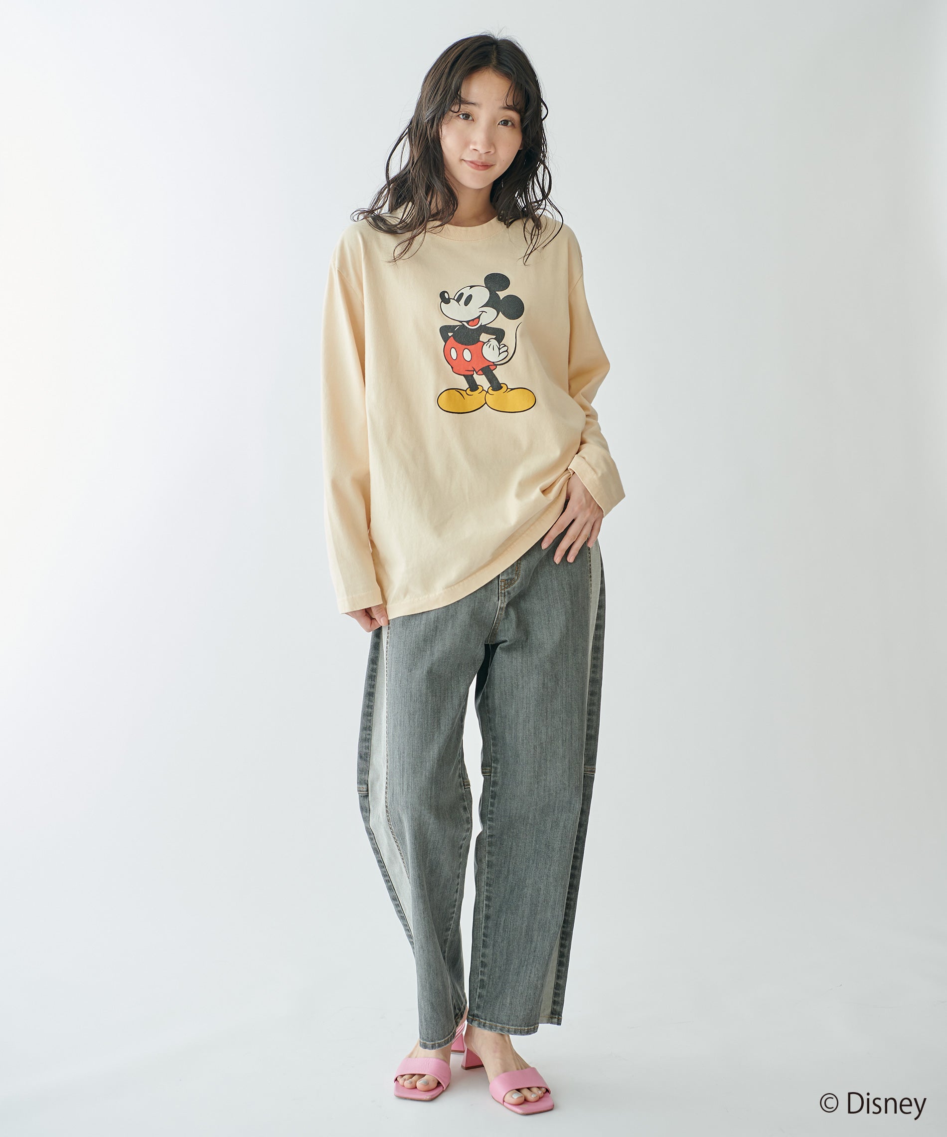 Disney（ディズニー）ミッキー/ロングスリーブTシャツ – FACE SANS FARD