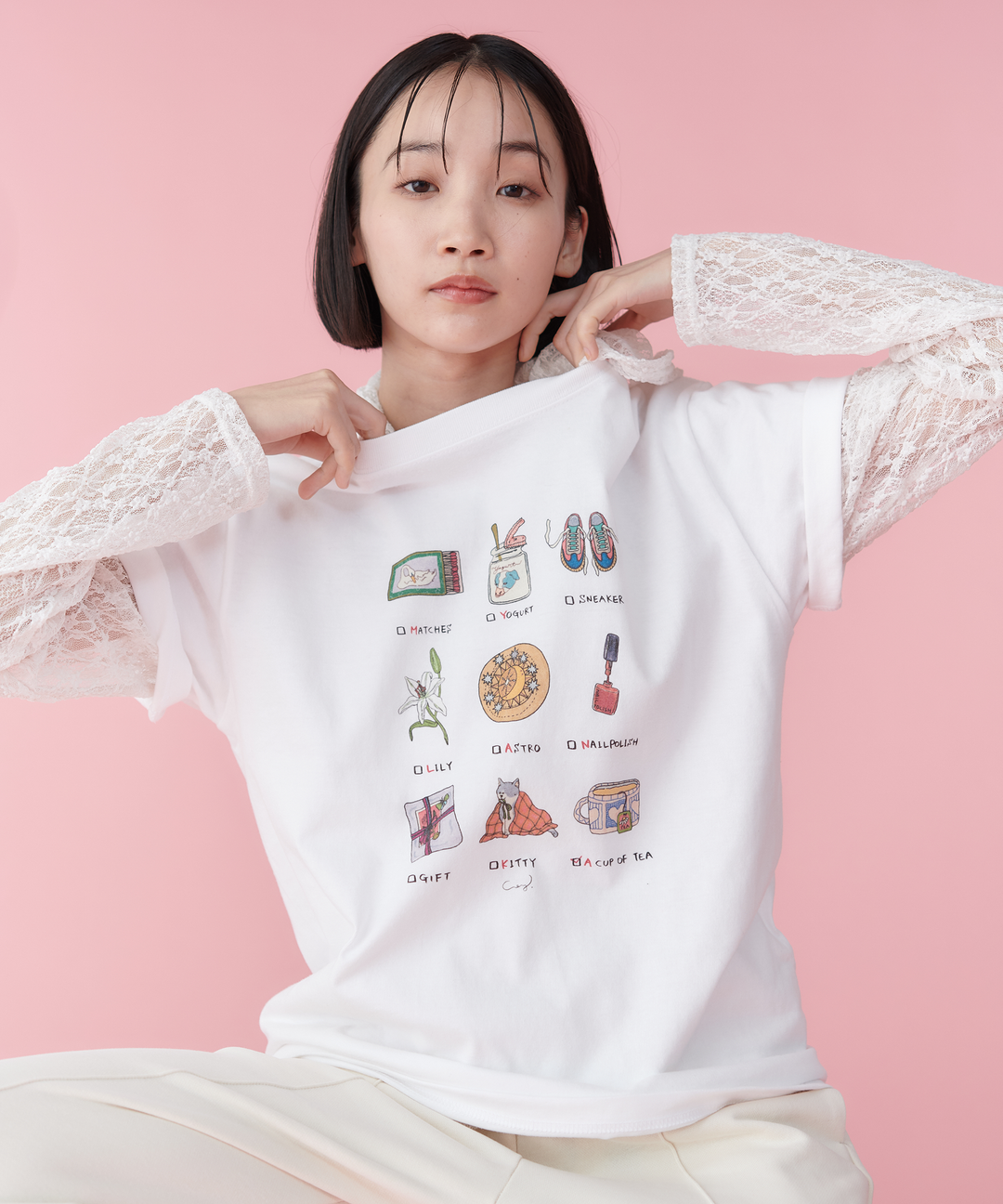 グラフィックTシャツ | 清水こづえコラボ – FACE SANS FARD