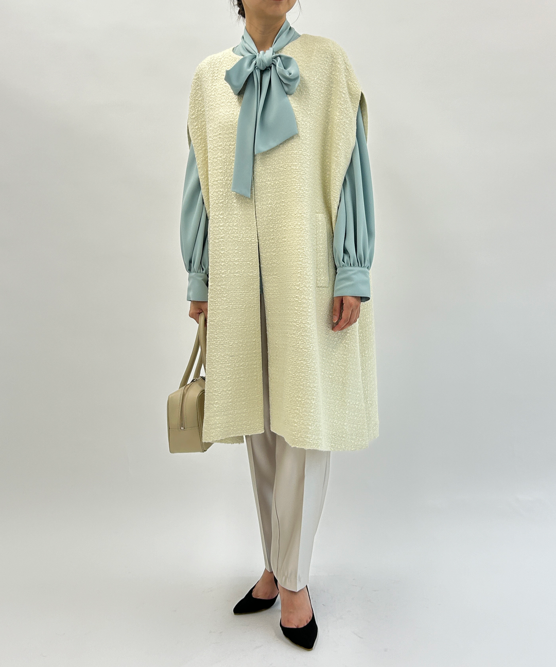 ツイードロングジレ – FACE SANS FARD