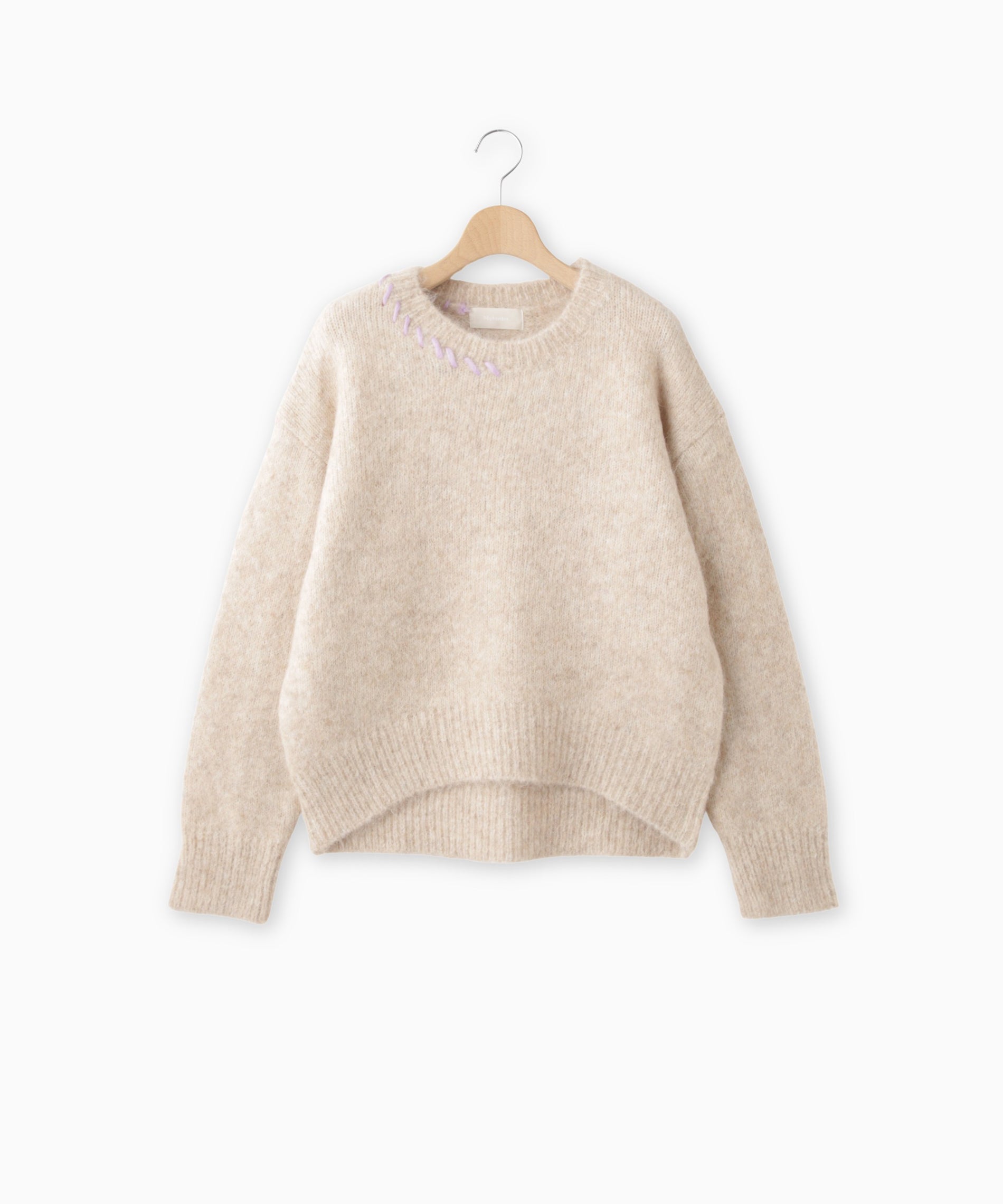 アルパカ混ハンドステッチニット – FACE SANS FARD