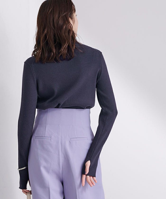 フィンガーホール付リブタートルネックトップス | ur's（ユアーズ）