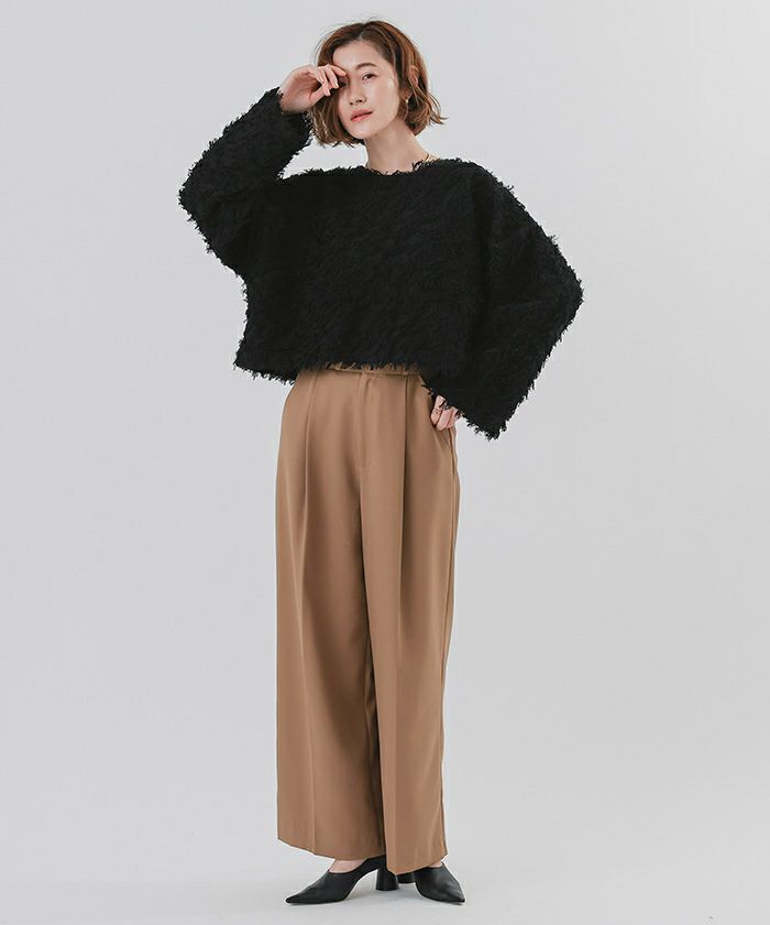 フリンジクロップドニット | ur's（ユアーズ）