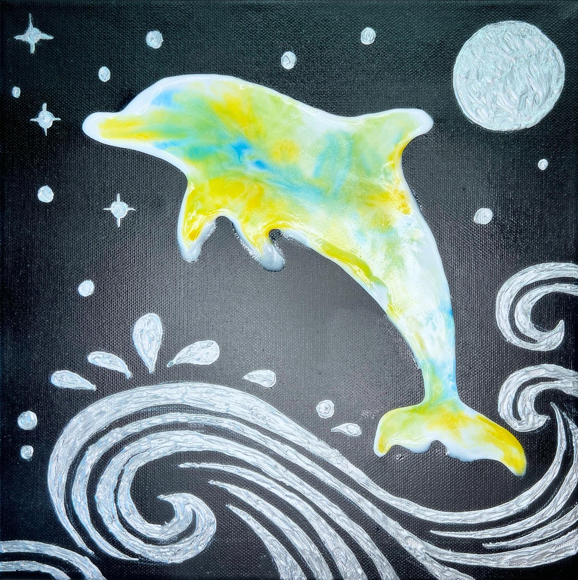 絵画の通販、購入ならFROM ARTIST/作品名：銀波に舞うイルカ/作家名