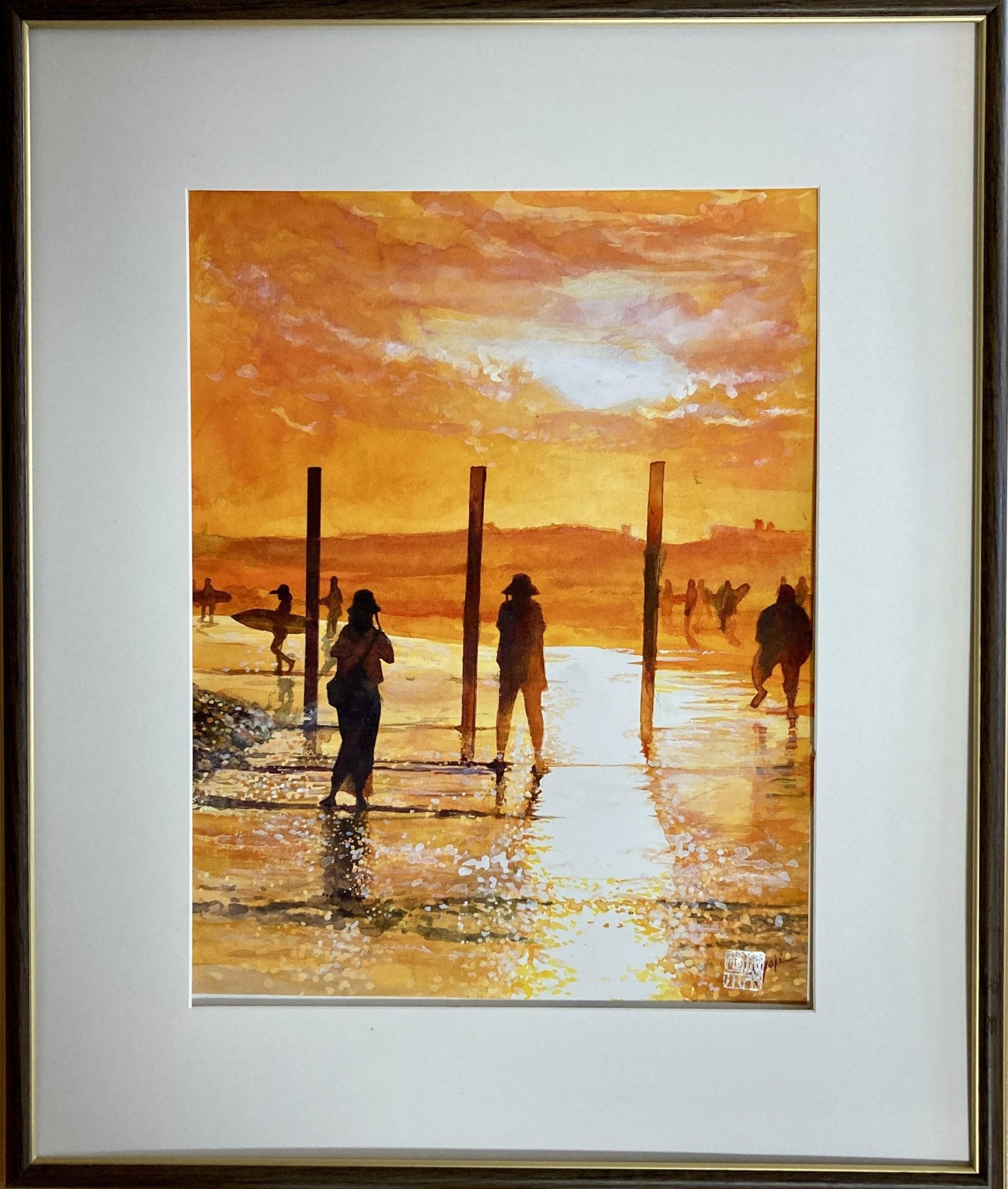 絵画の通販、購入ならFROM ARTIST/作品名：オレンジ色の湘南/作家名