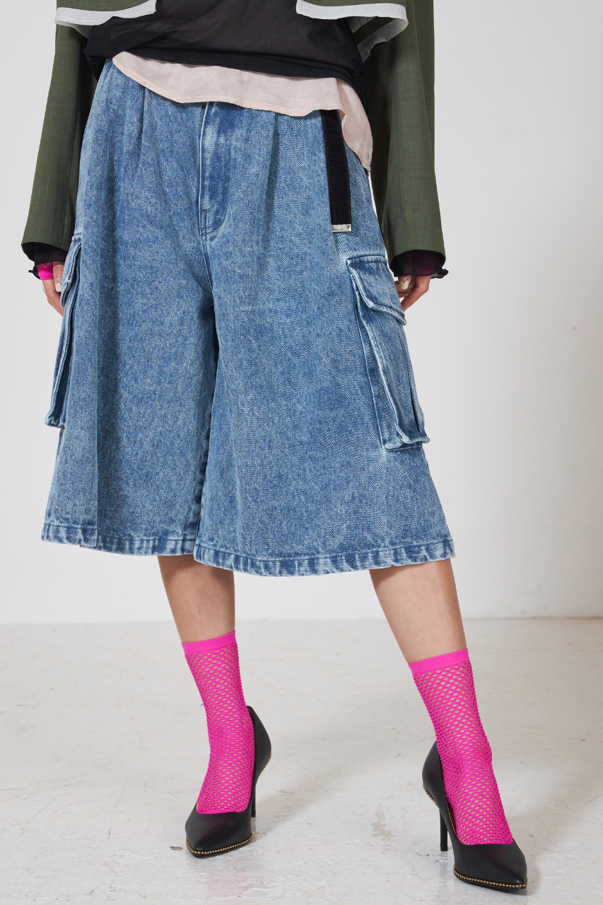 2ポケットデニムショートパンツ