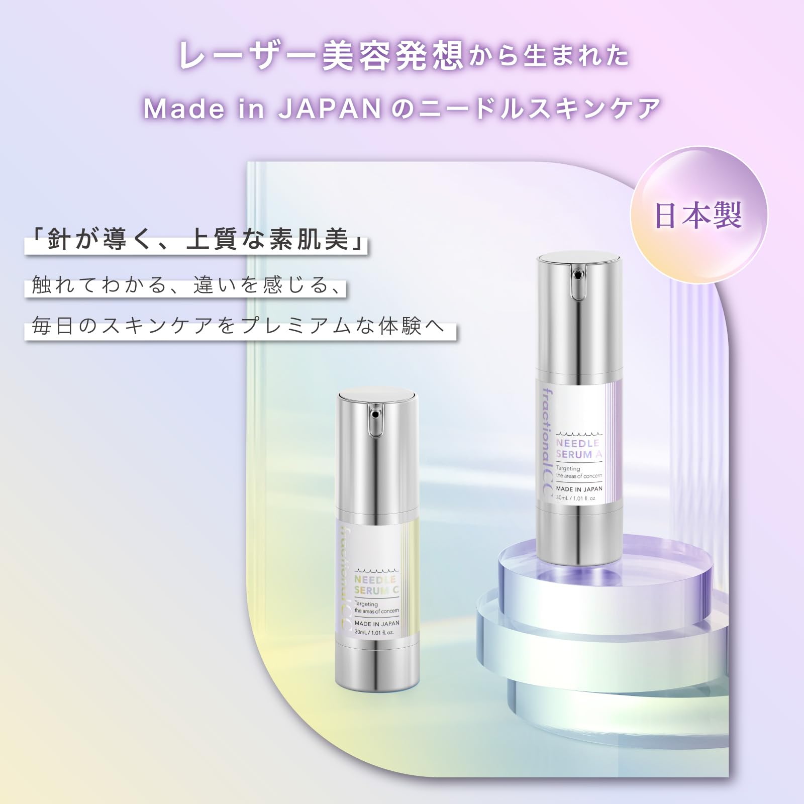 フラクショナルCC ニードルセラム 2本セット 針美容液 ニードル C