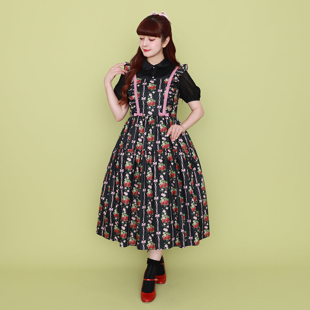 Strawberry Roseジャンパースカート-Melody BasKet(メロディバスケット