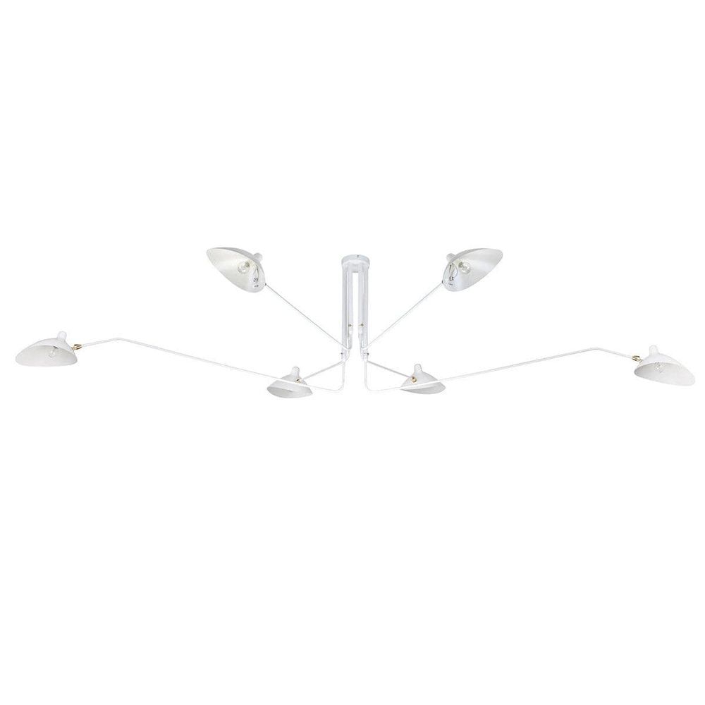 Serge Mouille Style Six Arm Chandelier – France & Son