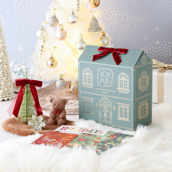 ミニクリスマスデコレーション ギフトセット レッド×グリーン