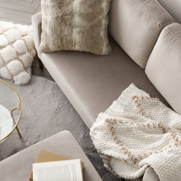 スプラン ソファ 2S ライトベージュ（カウチソファ）（W1280