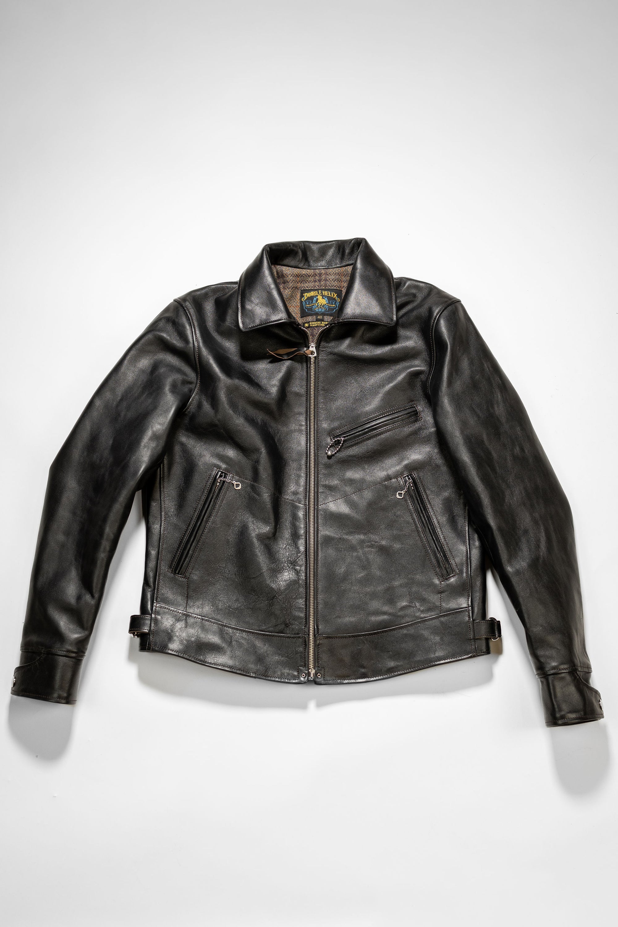 Double Helix Hugging The Curve - Black Teacore Horsehide