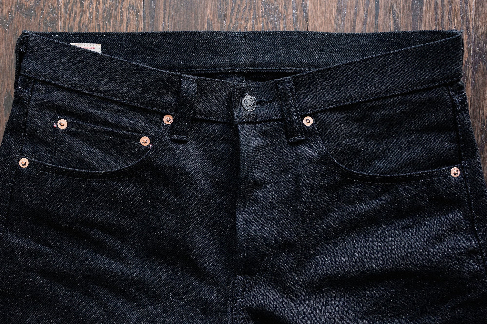 Momotaro 0306-B Tight Tapered 15.7oz Zimbabwe - Black - Franklin & Poe