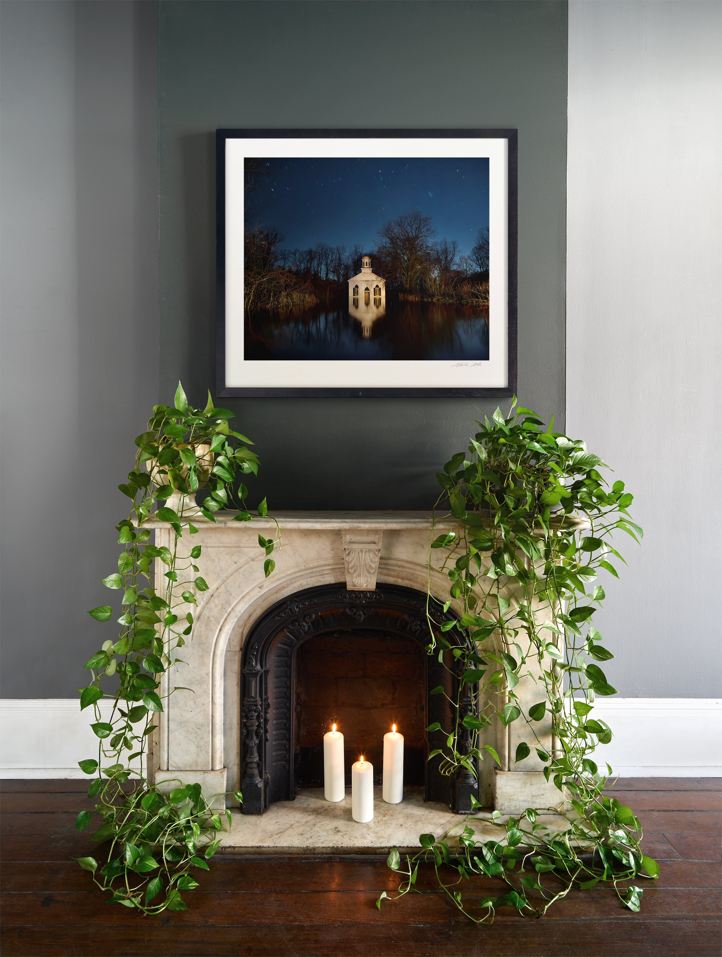Gouffre- Frank Relle Photograph of Church and reflection in