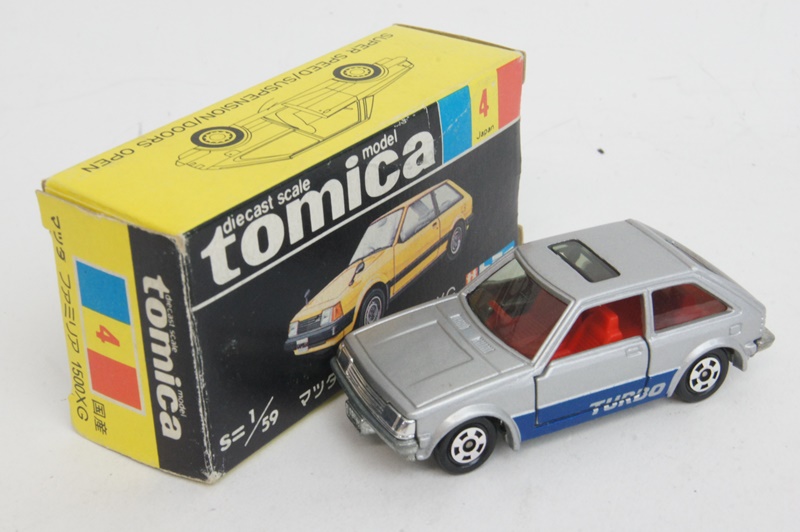 トミカ 黒箱 マツダ ファミリア 1500XG シルバー