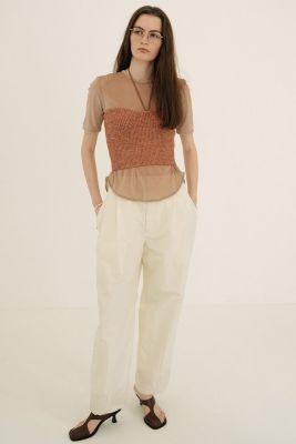 CLANE(クラネ)のHEATHER COTTON KNIT TUBETOP通販 | 集英社HAPPY PLUS