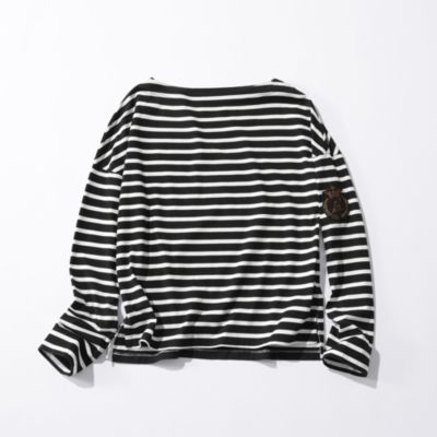 MADISONBLUE(マディソンブルー)のBOAT NECK L／S TEE BORDER通販