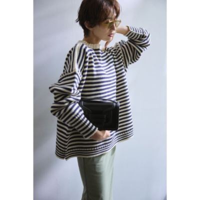 Le Tricoteur(ル・トリコチュール)のOFF SHOULDER CROPPED GUERNSEY