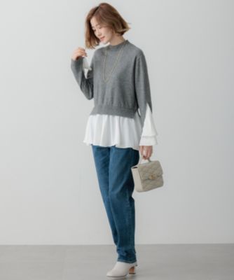 23区 L(ニジュウサンク エル)の【23区×Oggiコラボ】フレアサテンコンビ