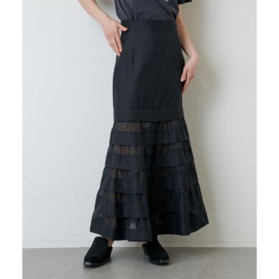 Whim Gazette(ウィム ガゼット)のオーガンジーマーメイドスカート4通販