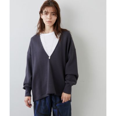 Whim Gazette(ウィム ガゼット)の裏毛Vネックプルオーバー通販