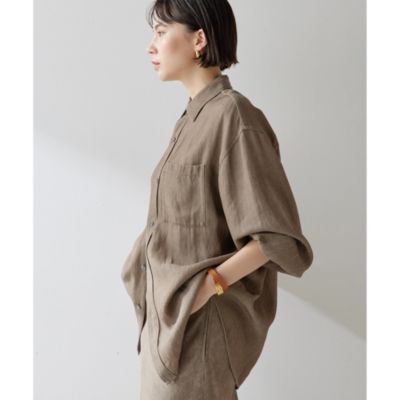 Whim Gazette(ウィム ガゼット)のツイル顔料染めオーバーシャツ通販