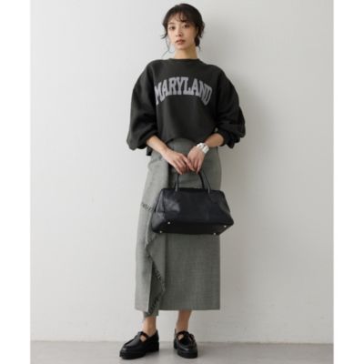 Whim Gazette(ウィム ガゼット)のチェックフリンジスカート通販