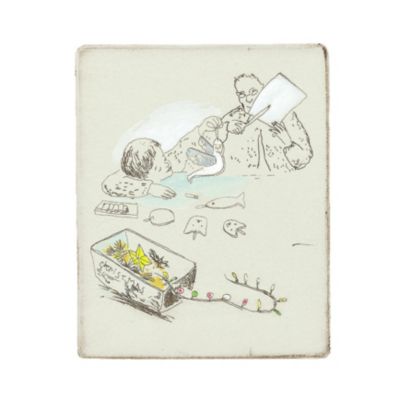 山本容子 銅版画 「ma ma co.」大判 43x39cm 初期の代表作品 山本容子