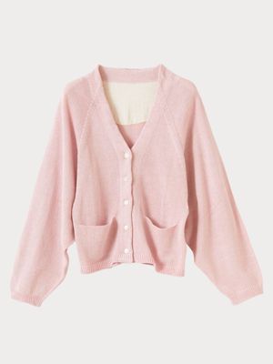 nanadecor(ナナデコール)のオーガニックコットンVネックカーディガン