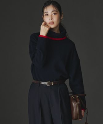 23区(ニジュウサンク)の【FUDGE掲載/洗える】ウールカシミヤ コンビ