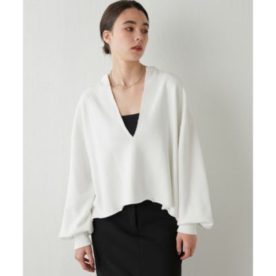 Whim Gazette(ウィム ガゼット)のスウェットVネックプルオーバー通販