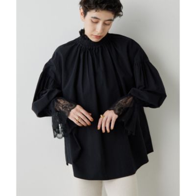 Whim Gazette(ウィム ガゼット)のレースギャザーブラウス通販 | 集英社