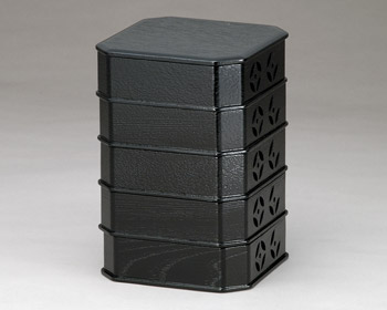 縁高重（ふちだかじゅう）七宝透かし（しっぽうすかし）木製 | 茶道具