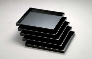 懐石膳（かいせきぜん）折敷（おしき）5膳 木製うるし塗り | 茶道具