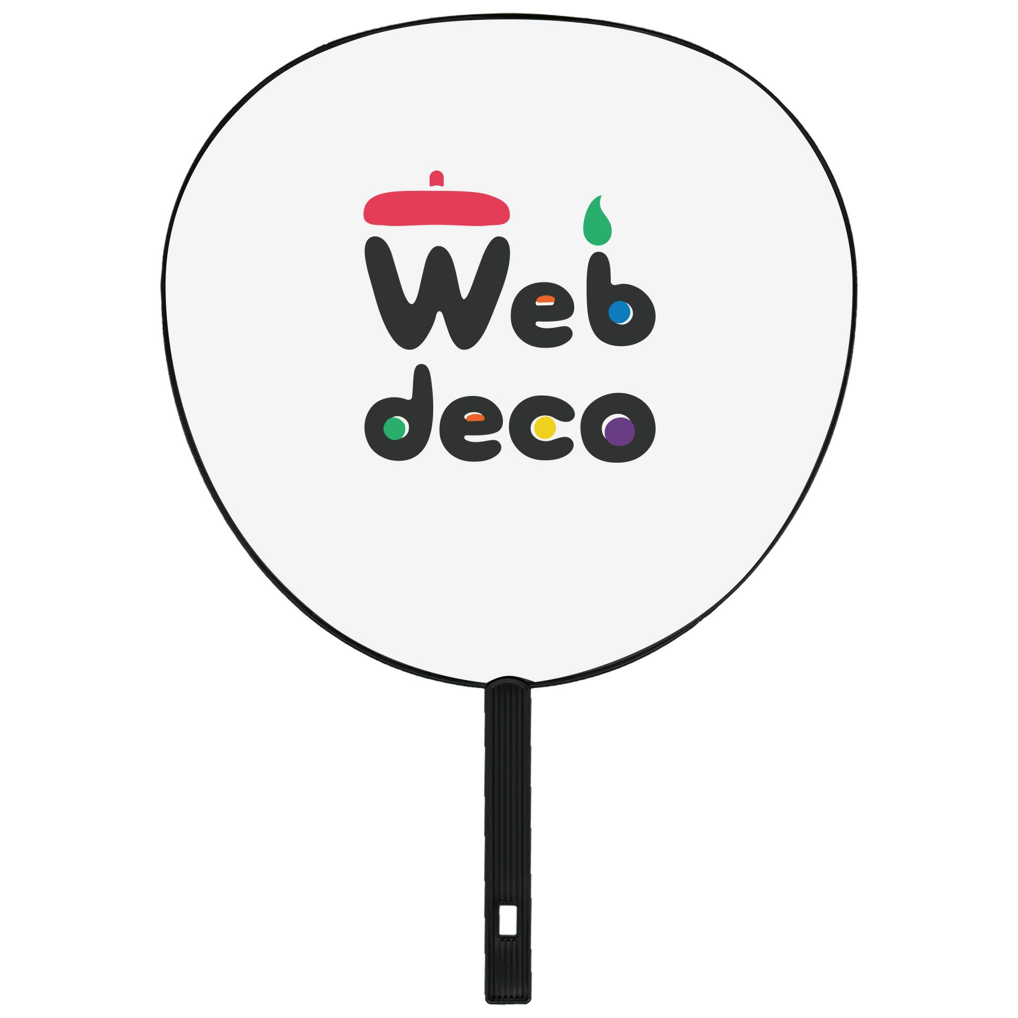 Web deco うちわ 【片面うちわ】ウェブデコ 誕生日 プレゼント 記念日